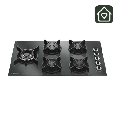 Encimera a Gas 5 Quemadores Electrolux Home Pro Cocción Precisa y Quemador Desplazado KE5HP